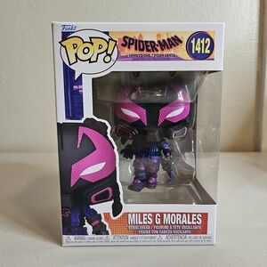 Miles G Morales Marvel Spiderman Funko Pop #1412